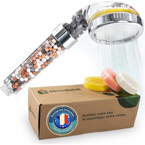Vitamine C Premium avec Filtre Eau - DEVENEZ SUBLIME - Douchette Anti Calcaire, Élimine 99% Chlore & plus - Beauté & Pureté - Filtre à Eau Eco avec Senteurs & Pression