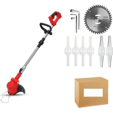 2500W 20000 TR/Min Tondeuse à Gazon électrique Pliable Coupe-Herbe réglable Jardin élagage Coupe Outils électriques for Batterie 18v (Color : Without Battery, Size : W) (1/5)