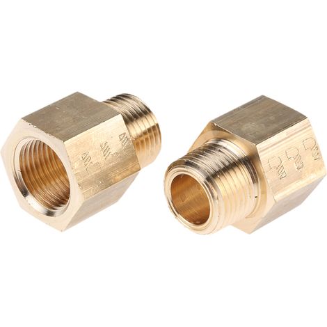 Adaptateur droit fileté hydraulique Legris LF3000 vers G 3/8 Femelle NPT 3/8 Mâle ( Prix pour Boîte de 10 )