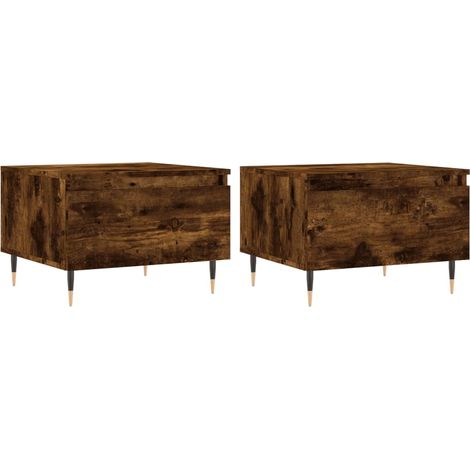 Maison Exclusive - Couchtische 2 Stk. Räuchereiche 50x46x35 cm Ho
