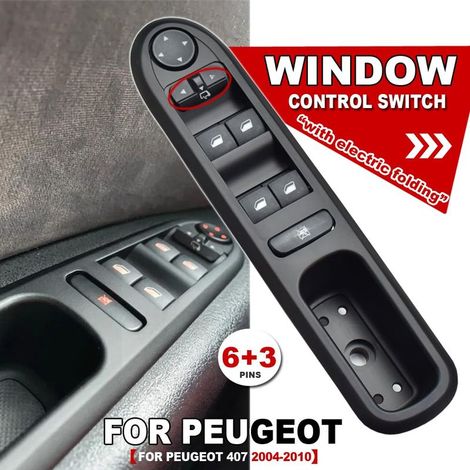 6554.ER Hauptschalter für den elektrischen Fensterheber vorne links für Peugeot 407 2004-2010 (vorne links) (1/4)