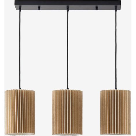 Lampada da Soffitto in Lino e Metallo a 3 Punti Luce Quintelia SKLUM            