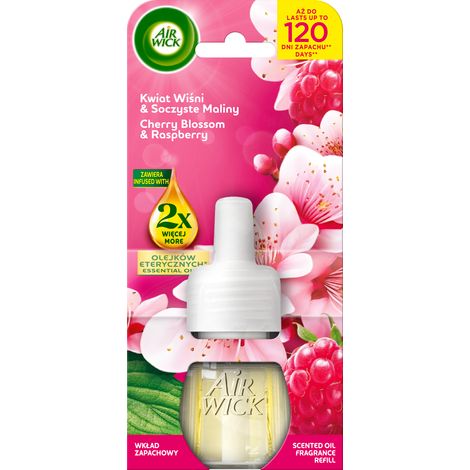 018239 Inserto elettrico Air Wick al gusto di fiori di ciliegio e lampone succoso