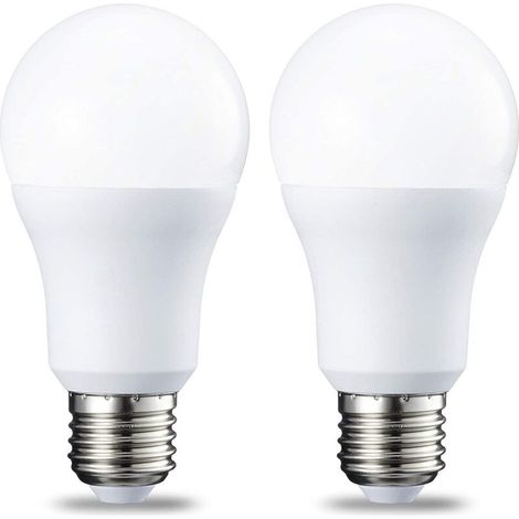 Confezione da 2 lampadine LED E27 12W, 5000K (bianco positivo) con attacco a vite, non dimmerabili