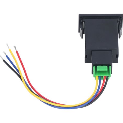 Interrupteur LED antibrouillard ABS 12V pour voiture, faisceau de phare de rechange