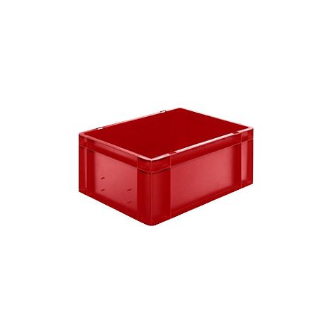 LA-KA-PE Contenedor apilable de transporte L400xA300xH175mm - TK400/175-0 ROJO