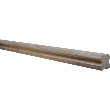 Levigne – Main courante en frêne massif 50x50 mm – Longueur 100 cm – Rainure 21x5 mm pour fixation standard – Usage intérieur uniquement (1/3)
