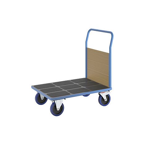 eurokraft pro  Carrello a pianale con sponde in legno  con 1 (1/2)
