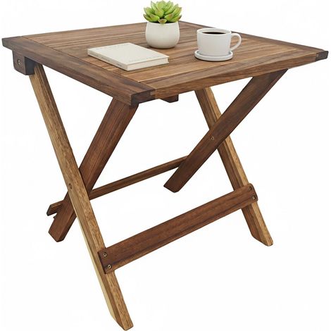 Square Folding Acacia Table - Indoor/Outdoor Use (1/5)