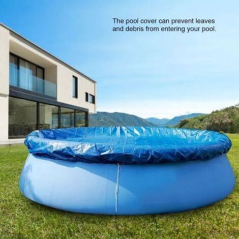 Couverture Piscine - PE Rond - Étanche Pluie Poussière - Pour Piscines Extérieures - Diamètre 210 à 495 cm (1/4)