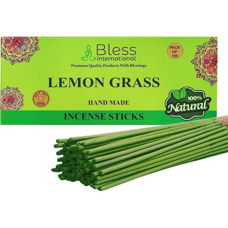 Räucherstäbchen Lemongrass Handgedippt Lemon Grass 100 Sticks (150 GM) (1/5)