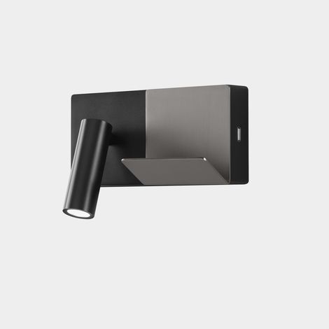 Lampada da lettura E-lamp Mini LED 3.2 Bianco caldo - 2700K ON-OFF Nero 137lm