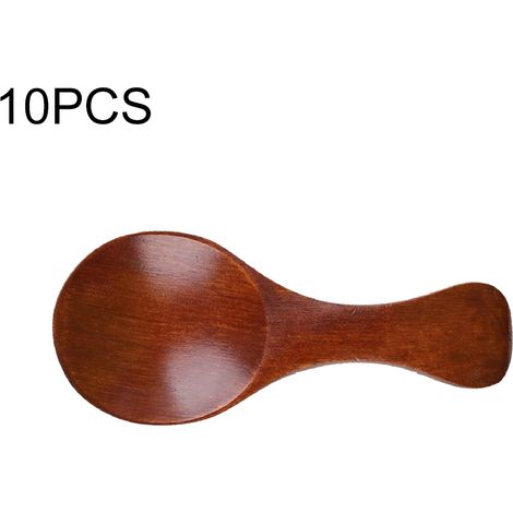 Lot de 10 petites cuillères en bois pour cuisine, épices, sucre, thé, café, mesure et ustensile de cuisson (1/5)
