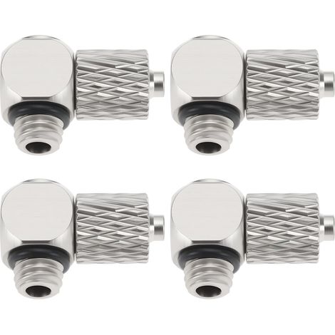 4 Pcs Hydraulic 90° Elbow Fittings RC M5 Suitable For 4mm Diameter Outdoor Pipes (1/5)