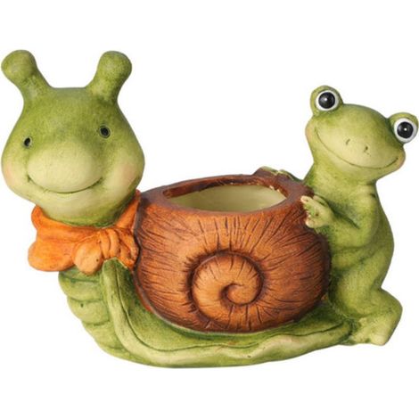 Blumentopf aus Keramik Frosch, 15 cm