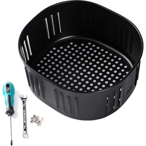 Panier de remplacement pour friteuse à air Power XL (5,3 QT) / Accessoire pour friteuse à air Gowise USA (5,8 QT) – Panier de friture antiadhésif (1/5)