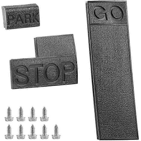 Couvre-pédales d'accélérateur et de frein pour voiturettes de golf Club Car (1981-2011), références 1013869, 1013870 et 10 QAQ. (1/5)