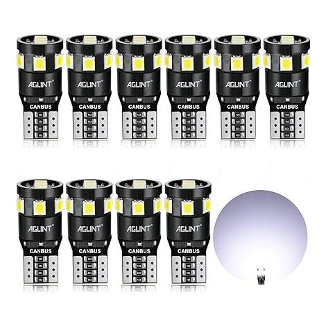 W5W T10 LED Ampoule Voiture Intérieur Coffre Dôme Feux Blanc (1/5)