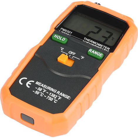 PEAKMETER PM6501 Digitales LCD-Thermometer vom Typ K (1/5)