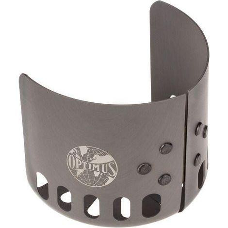 Accessoire pour matériel de cuisson optimus clip-on windshield aluminium anodisé léger