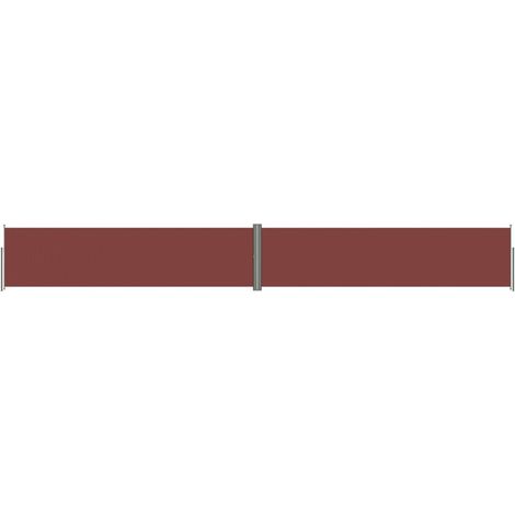 Tenda da sole laterale retrattile/schermo privacy per patio giardino terrazza balcone 160 x 1200 cm marrone 020007413