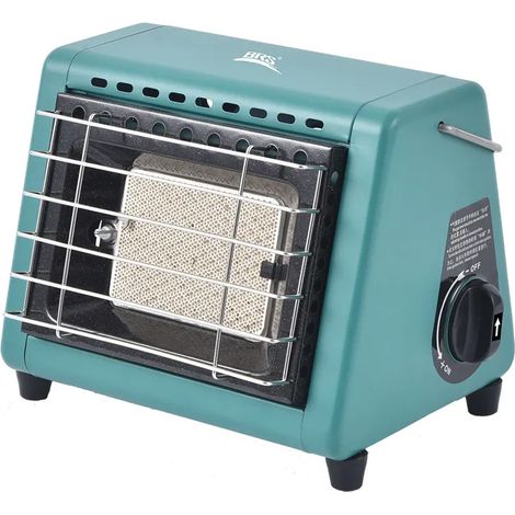 BRS-H23 1500W Chauffage d'hiver portable à gaz pour tente, équipement de camping, de randonnée et de pique-nique, réchaud à double usage, réchaud de cuisine portable (1/5)