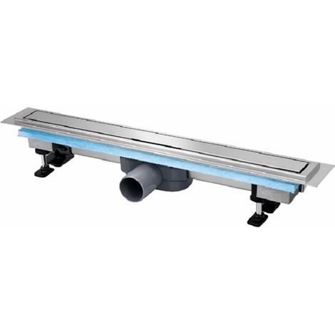 Caniveau de douche Slim inox - Longueur: 800 mm
