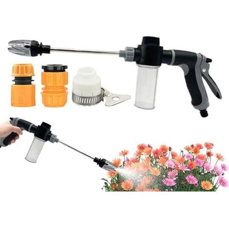 Pour Tuyau d'Arrosage, Lance À Haute Pression Tuyau, Pulvérisateur Réglable Lavage Auto Et Arrosage Pelouse B - (1/5)