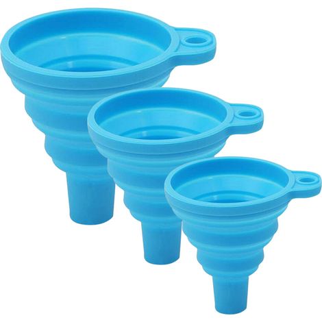 Entonnoir pliable en gel de silice pour emballage, petit entonnoir pour huile, vinaigre et vin (1/5)