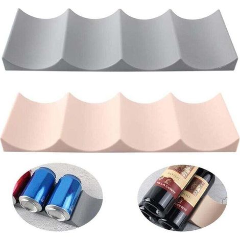 Weinflaschen-Stapelmatte, Weinregal für Behälter, rutschfester Weinständer, Flaschenhalter, Weinregal aus Kunststoff, Weinständer im europäischen Stil (2 Stück) - Crezuo