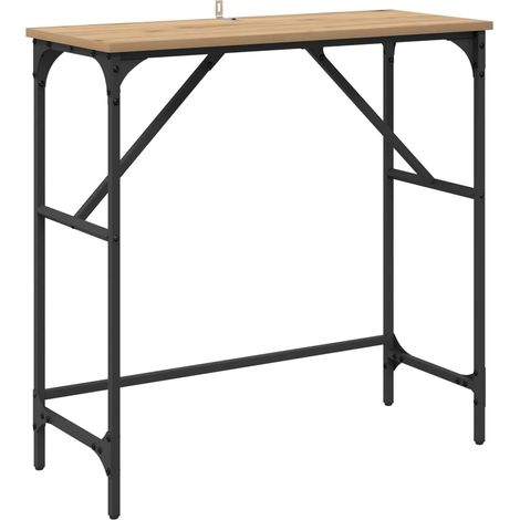 Maison Exclusive - Tavolo consolle Rovere artigianale 75 x 32 x 75 cm