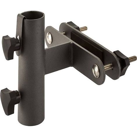 Supporto per ombrellone da giardino con attacco per ringhiera verticale - nero platino Homms (1/4)