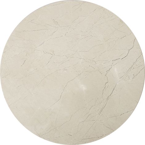 Interiors by Premier Champagne Marble Lazy Susan, Non-Slip Base Small Marble Lazy Susan, Easy to Clean White Marble (1/5)