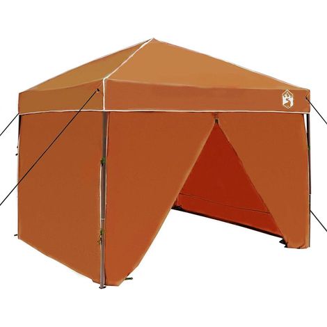 Tente à abri Orange 243 x 243 x 251 cm tissu (1/5)