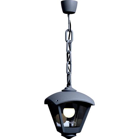 Colgante dario 1xe27 ip55 l.24xan.24xal.73cm resina negra