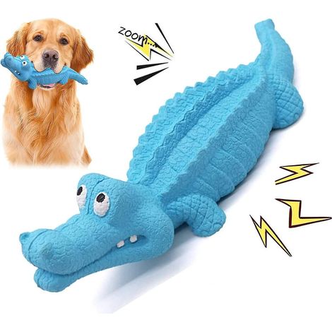 Jouets à mâcher indestructibles pour l'hygiène dentaire des chiens de taille moyenne - Jouets à mâcher en forme d'alligator (1/5)