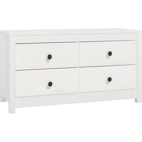 Armario auxiliar madera maciza de pino blanco 100x40x54 cm vidaXL
