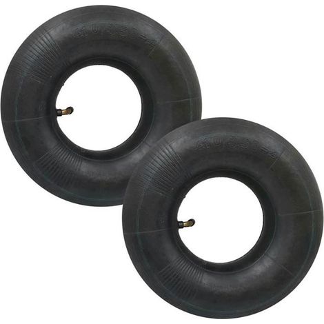2 pièces de 4,10 / 3,50-4 "Tube intérieur de Pneu de Remplacement Lourd avec Tige de soupape pliée TR-87 pour Les brouettes (1/3)