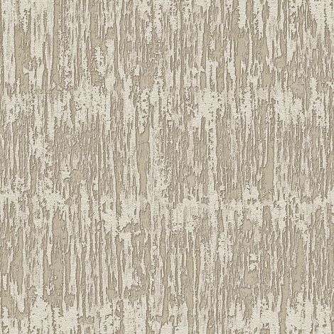 Carta da parati strutturate Profhome SA524035-DI Carta da parati TNT goffrata a caldo goffrata In tinta unità ed accenti metallici beige beige-perlato oro 5,33 m2