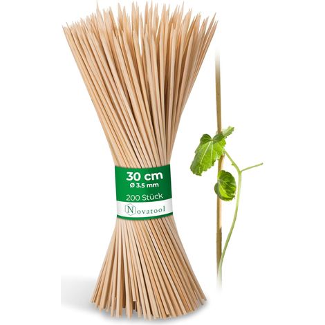 200 tuteurs fendus 30 cm x 3,5 mm naturel