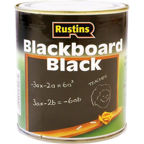Rustins Quick Dry Blackboard Paint - Black, 500ml