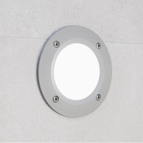 FARETTI DA INCASSO PER ESTERNO FUMAGALLI LETI 100 ROUND GRIGIO OPALE LED GX53 3W CCT SET 2C1000000LYG1K (1/2)