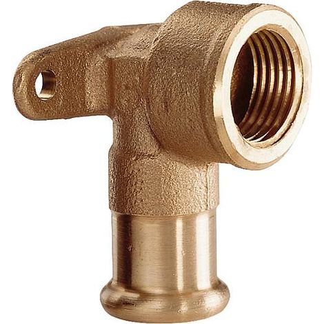 Raccord a sertir en bronze Rondelle murale 15x1/2" fem type 6472g contour M WG907 (1/2)