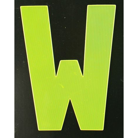 Conacord Reflektierender Klebebuchstabe W gelb W Klebebuchstaben & Zahlen (1/2)