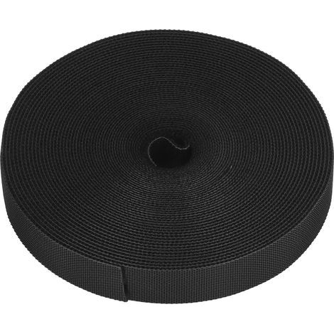 Rubans auto-agrippants multifonctions réutilisables en nylon, 10 mètres (32,8 pi) pour gestion de câbles.