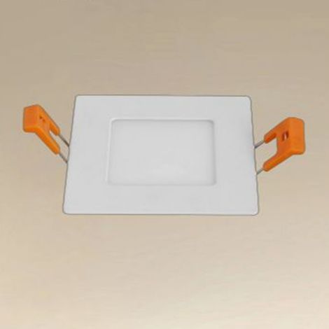 TRADE SHOP - Pannello Led 3 Watt Da Incasso Quadrato Bianco 85 Mm Luce 3000k-6500k Ip20 00076 -
