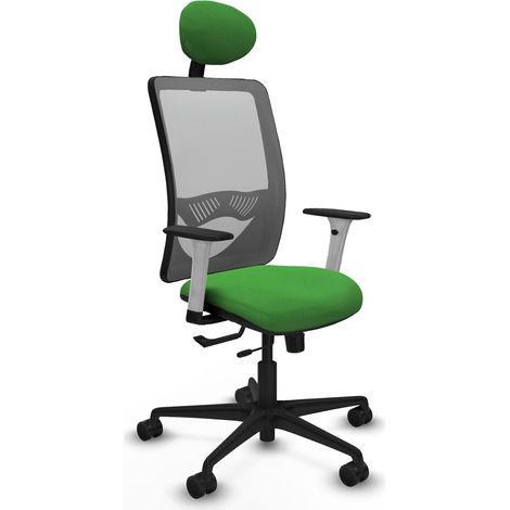 Silla piqueras y crespo Zulema blanco soporte lumbar reposacabezas (1/2)