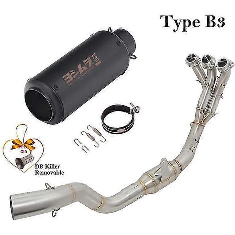 Sistema De Escape Completo Para Motocicleta, Silenciador De Tubo De Enlace Delantero Modificado, Db Killer, Para Yamaha Tracer9 Tracer 9 Gt 2021 2022( Type B3) (1/5)