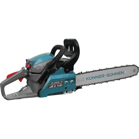 Könner & Söhnen Motosega a Scoppio KS CS20G-16, 2.0 HP, Barra da 16" (40 cm), Potenza Elevata, Ideale per Abbattimento e Lavori Gravosi, Design Professionale (1/5)