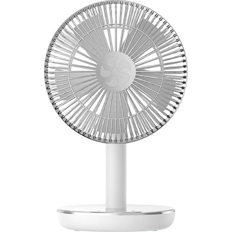 Ventilateur de bureau portable rechargeable, adapté à une utilisation à domicile, au bureau et en résidence étudiante circulateur d'air. (1/5)